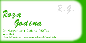 roza godina business card